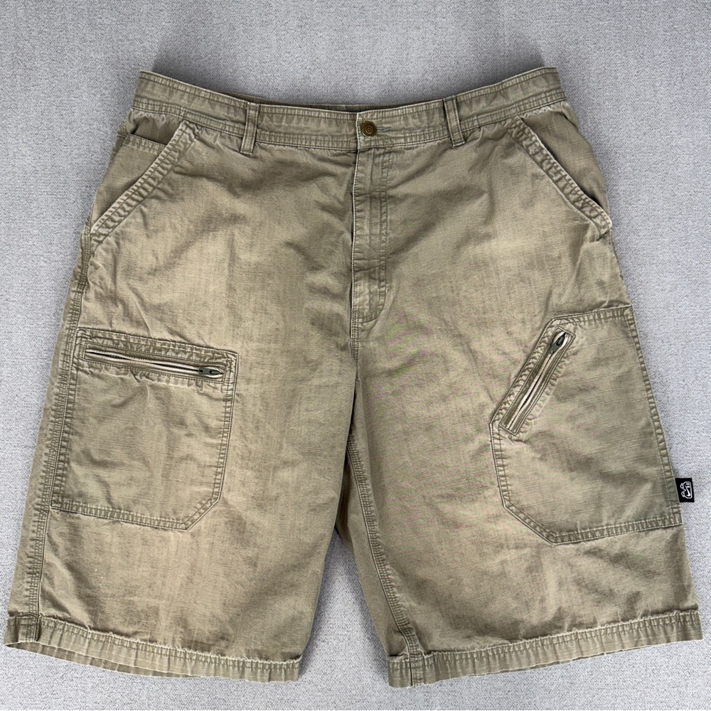 Y2K Nike SB 6.0 Shorts BMX Mens 38 Olive Faded Casual Chino Skater Cargo Grunge